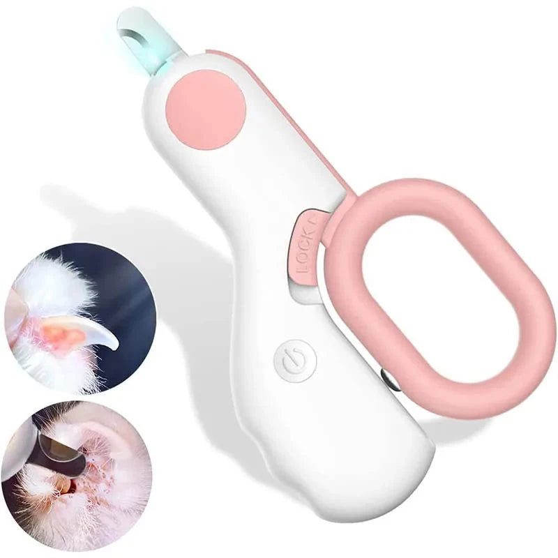 LED Light Cat Dog Nail  Cutter Professional Pet Claw Trimmer with Safety Lock Puppy Kitten Animals Care Grooming Tool Kit