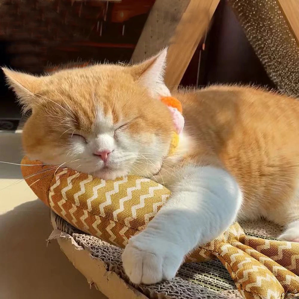 New pet toys, cat toys, linen fish pillows, self hi cat mint doll, pet supplies