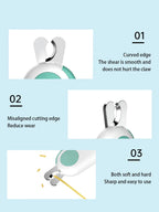 LED Light Cat Dog Nail  Cutter Professional Pet Claw Trimmer with Safety Lock Puppy Kitten Animals Care Grooming Tool Kit