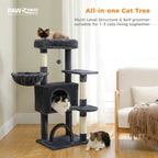 Cat Tree with Toy Cat Tower condo for Indoor Cats Cat House with Padded Plush Perch Cozy Hammock and Sisal Scratching Posts