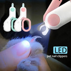 LED Light Cat Dog Nail  Cutter Professional Pet Claw Trimmer with Safety Lock Puppy Kitten Animals Care Grooming Tool Kit