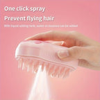 3 in 1 Cat Dog Steamy Brush Steam Brush Electric Sprayer Pet Hair Removal Combs for Massage Pet Grooming Brush Supplies