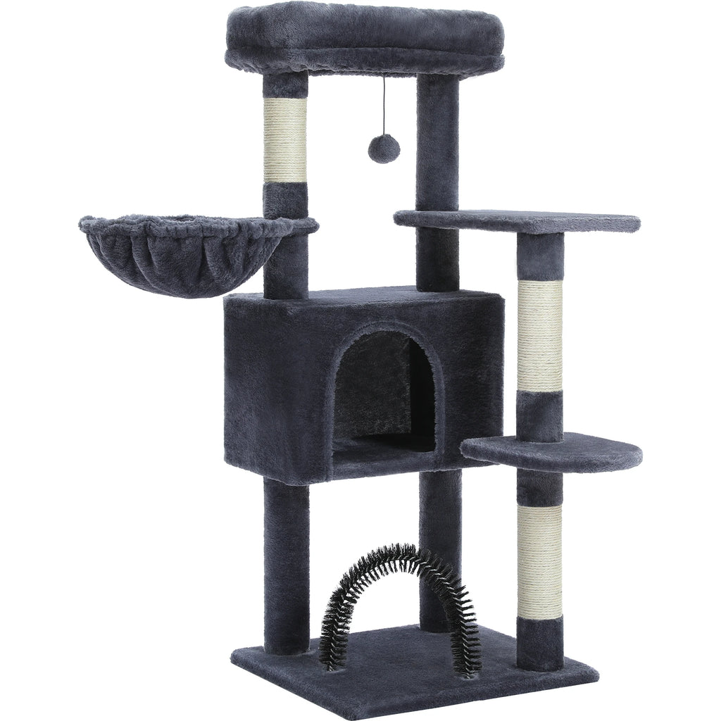 Cat Tree with Toy Cat Tower condo for Indoor Cats Cat House with Padded Plush Perch Cozy Hammock and Sisal Scratching Posts
