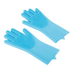 Pet Bathing Gloves Dog Cat Bathing Shampoo Massaging Cleaning Sponge Silicon Hair Removal Glove