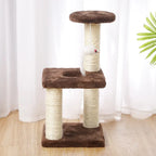 Cat Scratcher Climbing Frame Scratching Post Resistant Sisal Cat Tree with Toys Fish Kitten Playground Pet Furniture Supplies