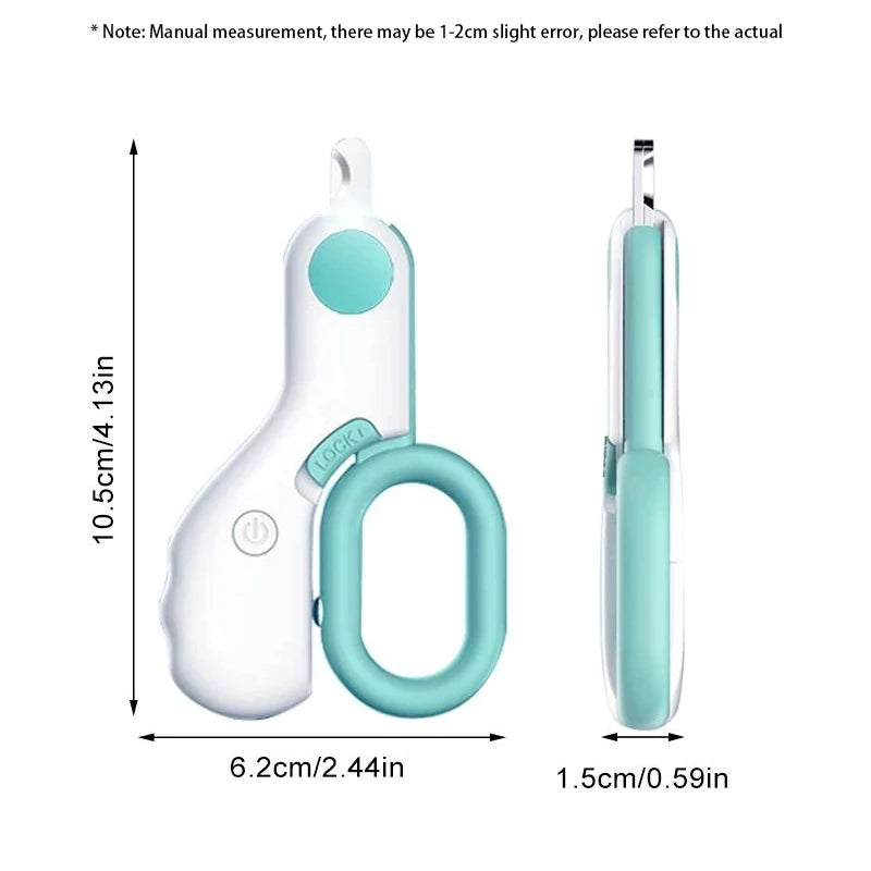 LED Light Cat Dog Nail  Cutter Professional Pet Claw Trimmer with Safety Lock Puppy Kitten Animals Care Grooming Tool Kit