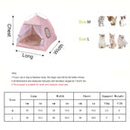 Cat Floral House Tent Semi Enclosed Internet Celebrity Tent Nest Universal For All Seasons Pet Supplies Summer Dog And Cat Nest