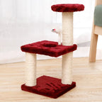 Cat Scratcher Climbing Frame Scratching Post Resistant Sisal Cat Tree with Toys Fish Kitten Playground Pet Furniture Supplies