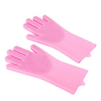 Pet Bathing Gloves Dog Cat Bathing Shampoo Massaging Cleaning Sponge Silicon Hair Removal Glove
