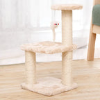 Cat Scratcher Climbing Frame Scratching Post Resistant Sisal Cat Tree with Toys Fish Kitten Playground Pet Furniture Supplies